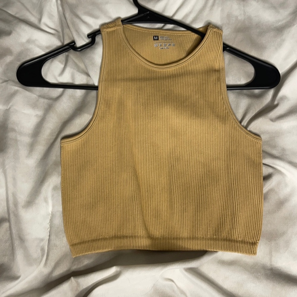 Tan crop top